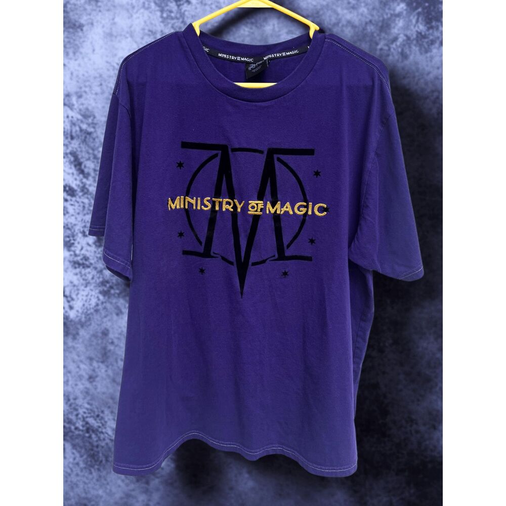 Harry Potter Universal Studios Ministry of Magic Purple Graphic Tee 2XL
